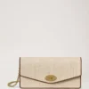 Darley Clutch Ecru & Bright Oak Raffia & läderkant Darley Clutch Ecru & Bright Oak Raffia & läderkant