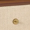 Darley Clutch Ecru & Bright Oak Raffia & läderkant Darley Clutch Ecru & Bright Oak Raffia & läderkant