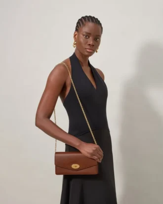 Darley Clutch Oak Two-Tone Small Classic Grain Women