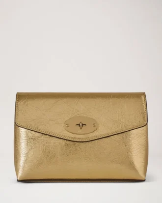 Darley kosmetisk påse Somerset Gold Grainy Metallic