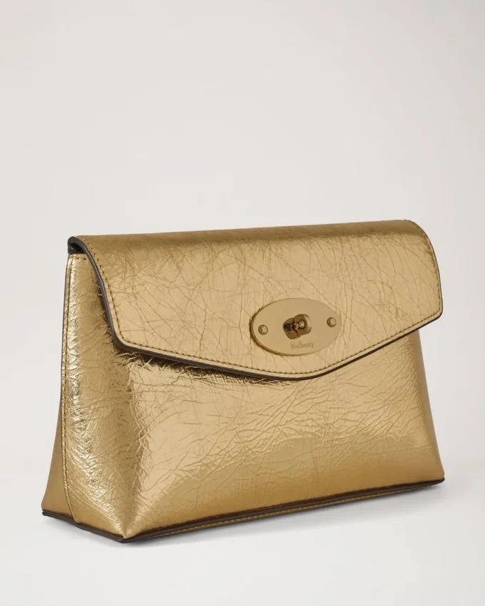 Darley kosmetisk påse Somerset Gold Grainy Metallic