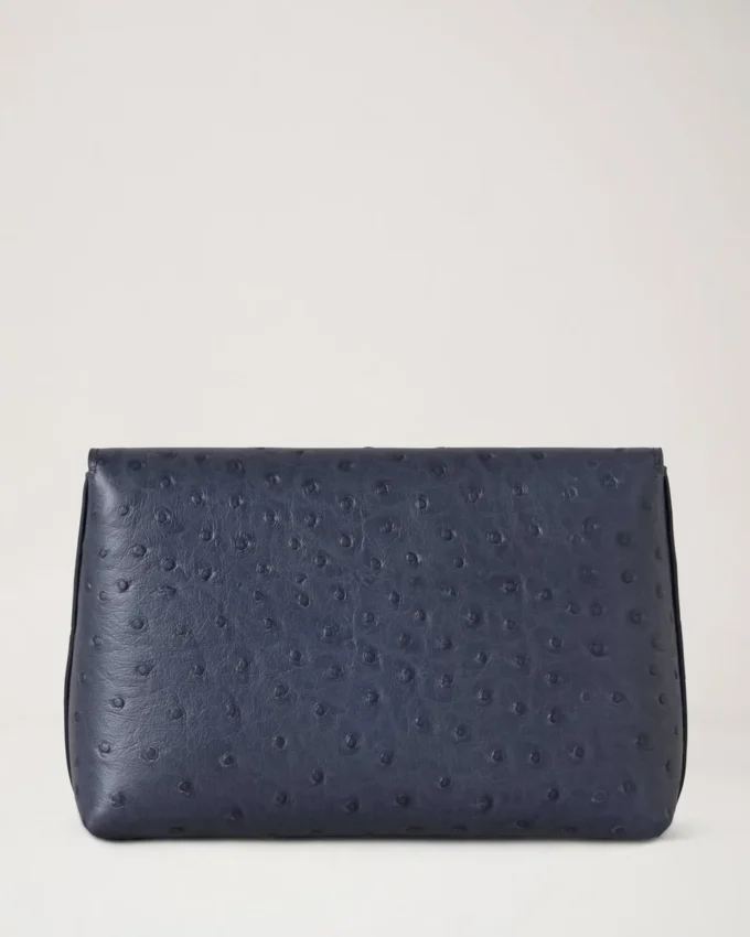 Darley kosmetisk påse Stormy Blue Ostrich för kvinnor