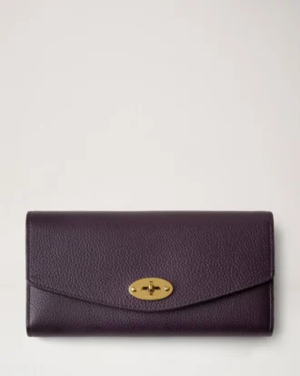 Darley plånbok Deep Aubergine Small Classic Grain