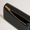Darley vikbar plånbok med flera kortfack, svart, Small Classic Grain