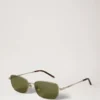 Ellis solglasögon i Mulberry Green metall och bioacetat