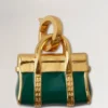 Emalj Bayswater-berlock Malakit & guld Blandade material