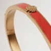 Emaljarmband med Mulberry-träd Korallorange Blandat material