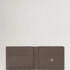 Farringdon Compact Bifold Wallet Taupe Brown Small Pebble Grain Farringdon Compact Bifold Wallet Taupe Brown Small Pebble Grain