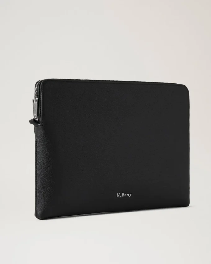 Farringdon Tech Folio Svart Liten Pebble Grain Dam