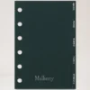 Fickbok Kontaktkort Separatorer Mulberry Green papper