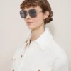 Flora solglasögon Mörkgrå bioacetat och bio-nylon
