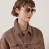 Freddie-solglasögon i Maple bioacetat och bio-nylon
