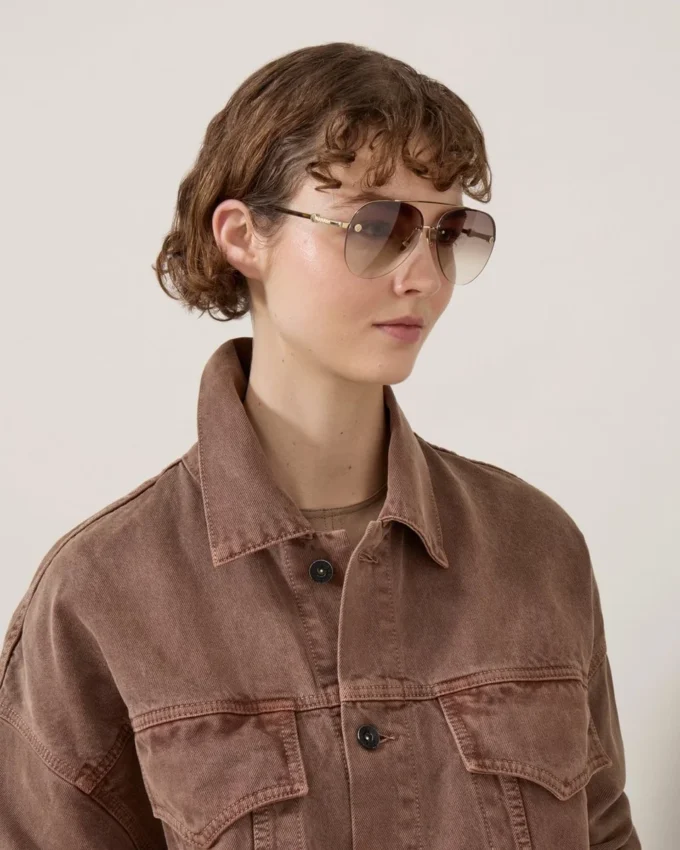 Freddie-solglasögon i Maple bioacetat och bio-nylon