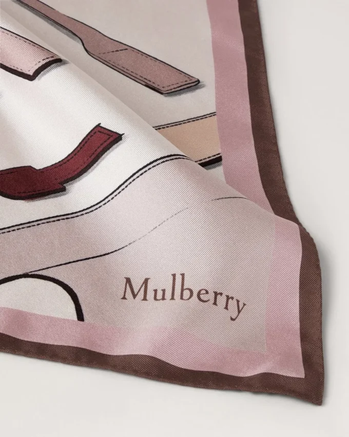 Fyrkantig scarf – Bayswater Workshop Blossom Pink Silk Twill Fyrkantig scarf – Bayswater Workshop Blossom Pink Silk Twill