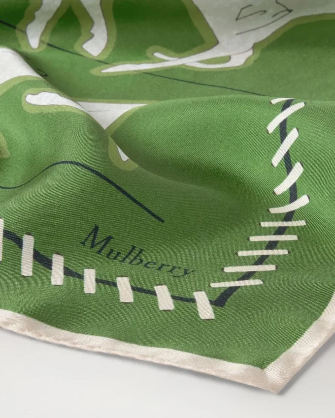 Fyrkantig scarf – Chalk Horse Fern silketwill för kvinnor Fyrkantig scarf – Chalk Horse Fern silketwill för kvinnor