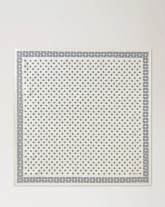 Fyrkantig scarf – Mulberry Tree Eggshell Silk Twill Fyrkantig scarf – Mulberry Tree Eggshell Silk Twill