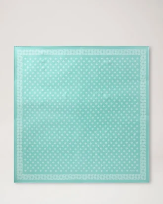 Fyrkantig scarf – Mulberry Tree Marina Blue Silk Twill Fyrkantig scarf – Mulberry Tree Marina Blue Silk Twill