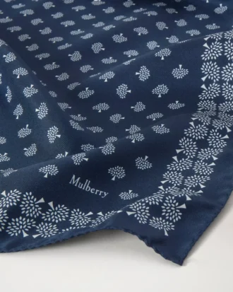 Fyrkantig scarf – Mulberry Tree Night Sky Silk Twill