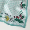 Fyrkantig scarf – Riverside Floral Marina Blue Silk Twill Fyrkantig scarf – Riverside Floral Marina Blue Silk Twill
