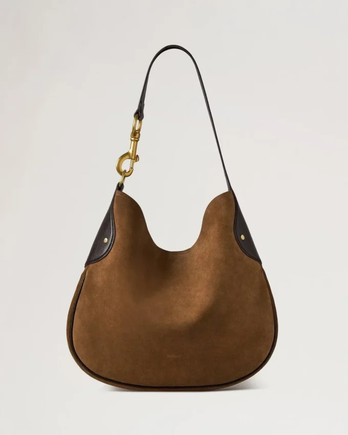 Hackney axelväska Vintage Oak Suede för kvinnor