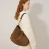 Hackney axelväska Vintage Oak Suede för kvinnor
