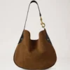 Hackney axelväska Vintage Oak Suede för kvinnor
