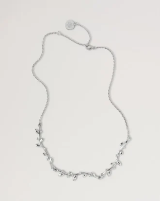 Halsband med blad från Mulberry i sterlingsilver för kvinnor