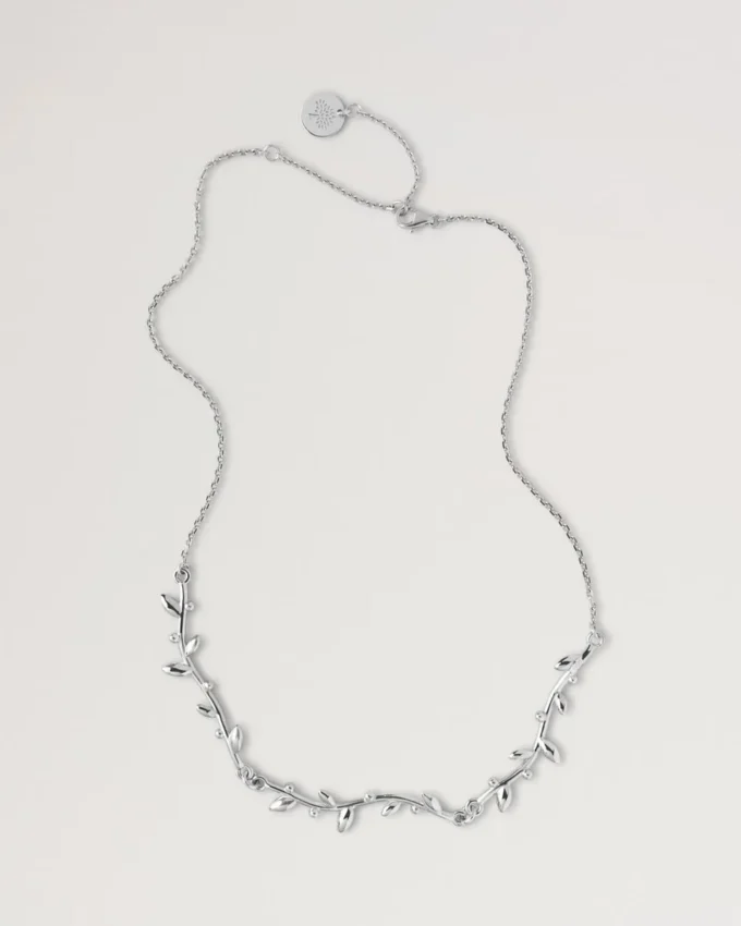 Halsband med blad från Mulberry i sterlingsilver för kvinnor Halsband med blad från Mulberry i sterlingsilver för kvinnor