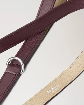 Handhållen hundkoppel Dune & Oxblood Small Classic Grain