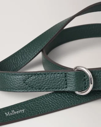 Handhållen hundkoppel Mulberry Green Small Classic Grain