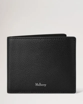 Heritage Bifold Coin Wallet Black Small Classic Grain Heritage Bifold Coin Wallet Black Small Classic Grain