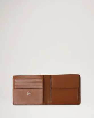 Heritage Bifold Coin Wallet Oak Two-Tone Small Classic Grain