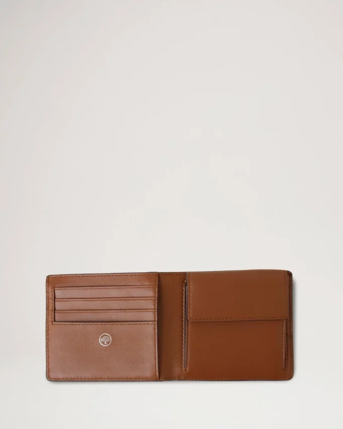 Heritage Bifold Coin Wallet Oak Two-Tone Small Classic Grain Heritage Bifold Coin Wallet Oak Two-Tone Small Classic Grain