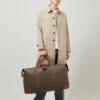 Heritage Large Clipper Mole & Cognac-tryckt Bioveg Scotchgrain & Flat Calf