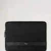 Heritage Nylon Laptop Sleeve Svart nylon & liten klassisk struktur
