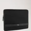 Heritage Nylon Laptop Sleeve Svart nylon & liten klassisk struktur