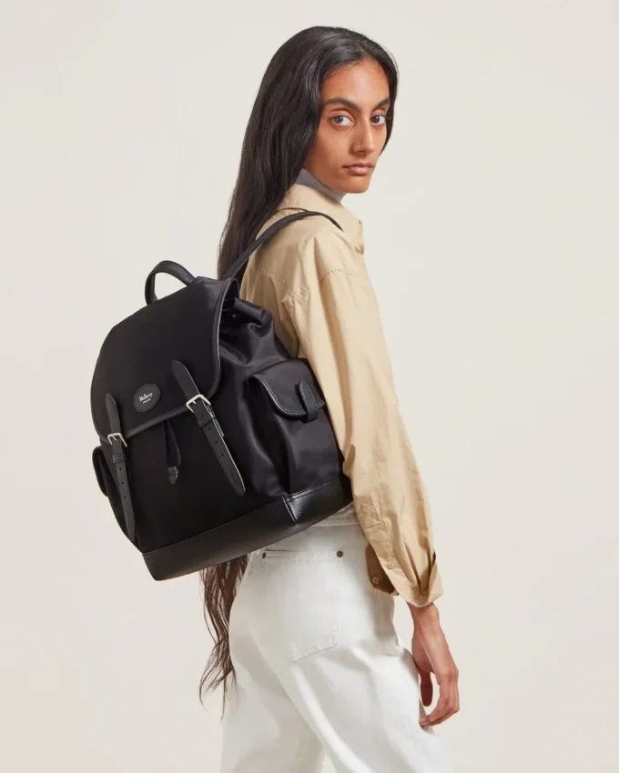 Heritage-ryggsäck i nylon Svart nylon Damer