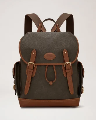 Heritage-ryggsäck Mole & Cognac Bioveg Scotchgrain