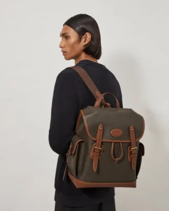 Heritage-ryggsäck Mole & Cognac Bioveg Scotchgrain