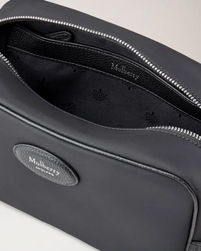 Heritage-toalettväska – svart nylon för kvinnor Heritage-toalettväska – svart nylon för kvinnor