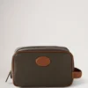 Heritage-tvättväska Mole & Cognac-tryckt Bioveg Scotchgrain & Flat Calf