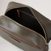 Heritage-tvättväska Mole & Cognac-tryckt Bioveg Scotchgrain & Flat Calf