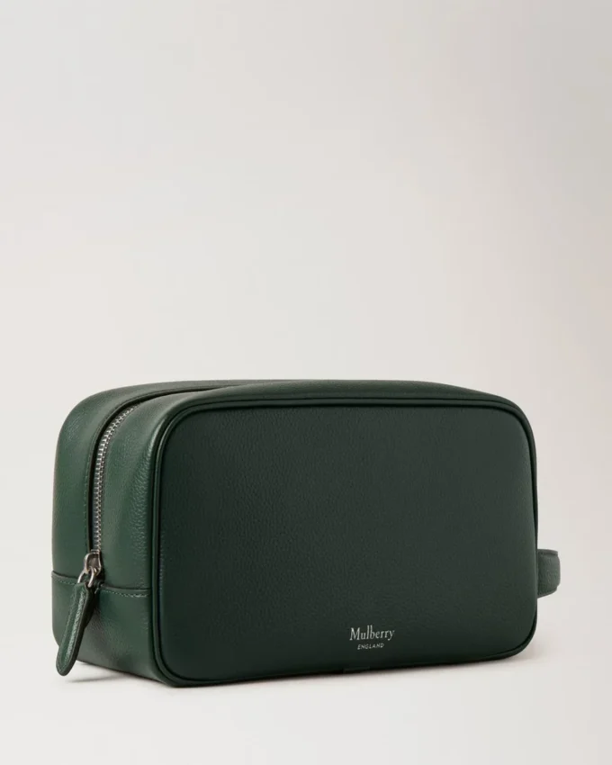 Heritage tvättväska Mulberry Green Small Classic Grain