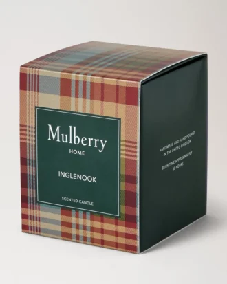 Inglenook Candle Heritage Check Glass Lifestyle