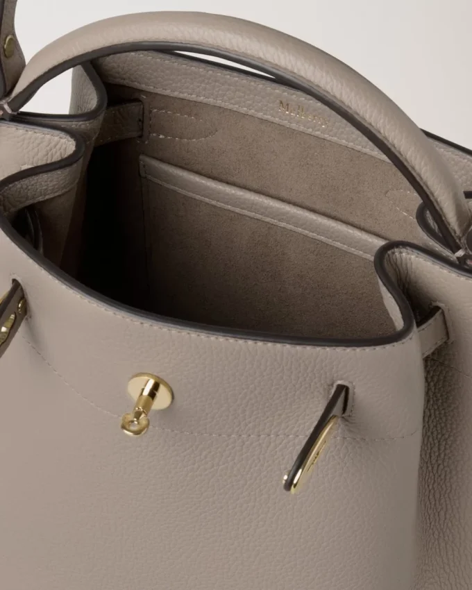 Islington Bucket Cashmere Taupe Small Classic Grain