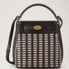 Islington Bucket Ebony & Eggshell Woven Leather Islington Bucket Ebony & Eggshell Woven Leather