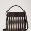 Islington Bucket Ebony & Eggshell Woven Leather Islington Bucket Ebony & Eggshell Woven Leather