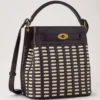 Islington Bucket Ebony & Eggshell Woven Leather Islington Bucket Ebony & Eggshell Woven Leather