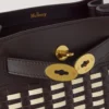 Islington Bucket Ebony & Eggshell Woven Leather Islington Bucket Ebony & Eggshell Woven Leather