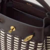 Islington Bucket Ebony & Eggshell Woven Leather Islington Bucket Ebony & Eggshell Woven Leather